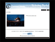 Tablet Screenshot of concertideastickets.universitytickets.com