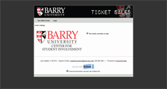 Desktop Screenshot of barryticketsonline.universitytickets.com