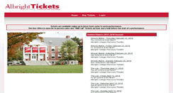 Desktop Screenshot of albright.universitytickets.com