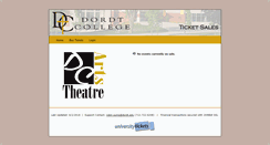 Desktop Screenshot of dordttickets.universitytickets.com