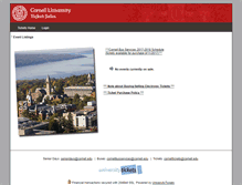 Tablet Screenshot of cornelltickets.universitytickets.com