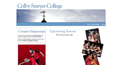 Desktop Screenshot of colby-sawyer.universitytickets.com