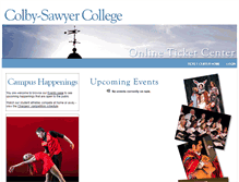 Tablet Screenshot of colby-sawyer.universitytickets.com