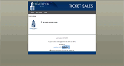 Desktop Screenshot of hartwicktickets.universitytickets.com