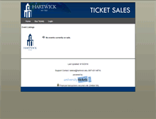 Tablet Screenshot of hartwicktickets.universitytickets.com