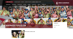 Desktop Screenshot of makinmusictickets.universitytickets.com