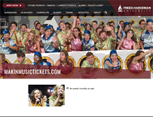 Tablet Screenshot of makinmusictickets.universitytickets.com