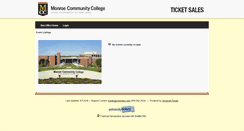Desktop Screenshot of monroecctickets.universitytickets.com
