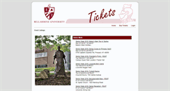 Desktop Screenshot of bellarminetickets.universitytickets.com