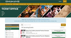 Desktop Screenshot of csuartstickets.universitytickets.com