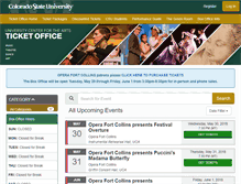 Tablet Screenshot of csuartstickets.universitytickets.com