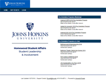 Tablet Screenshot of jhutickets.universitytickets.com