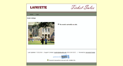 Desktop Screenshot of lafayetteticketsonline.universitytickets.com