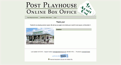 Desktop Screenshot of postplayhousetickets.universitytickets.com